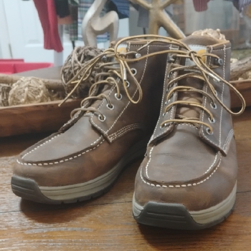 New CARHARTT Brown Leather Boots